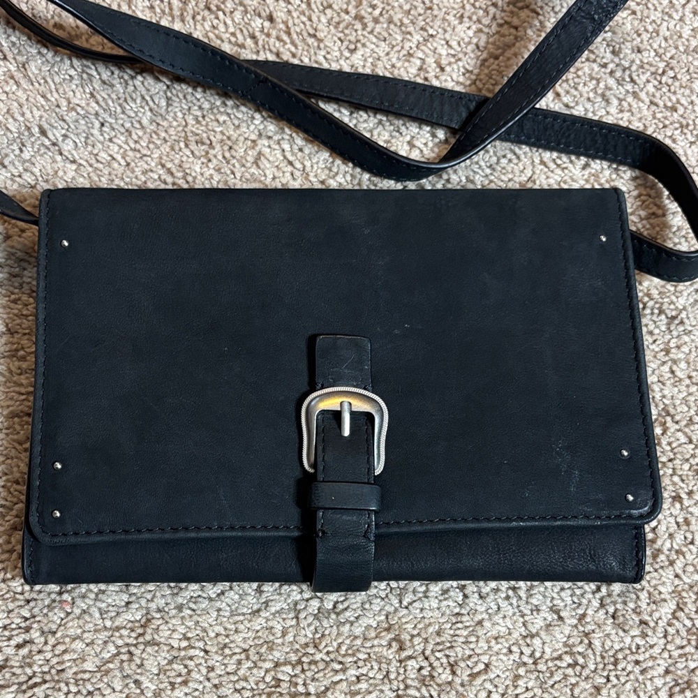 NWOT Lucky Brand Black Leather Bag
